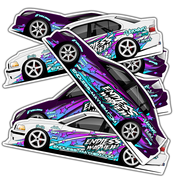Sedan stickers (2 pack)