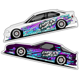 2 door stickers (2 pack)