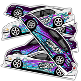 Sedan stickers (2 pack)